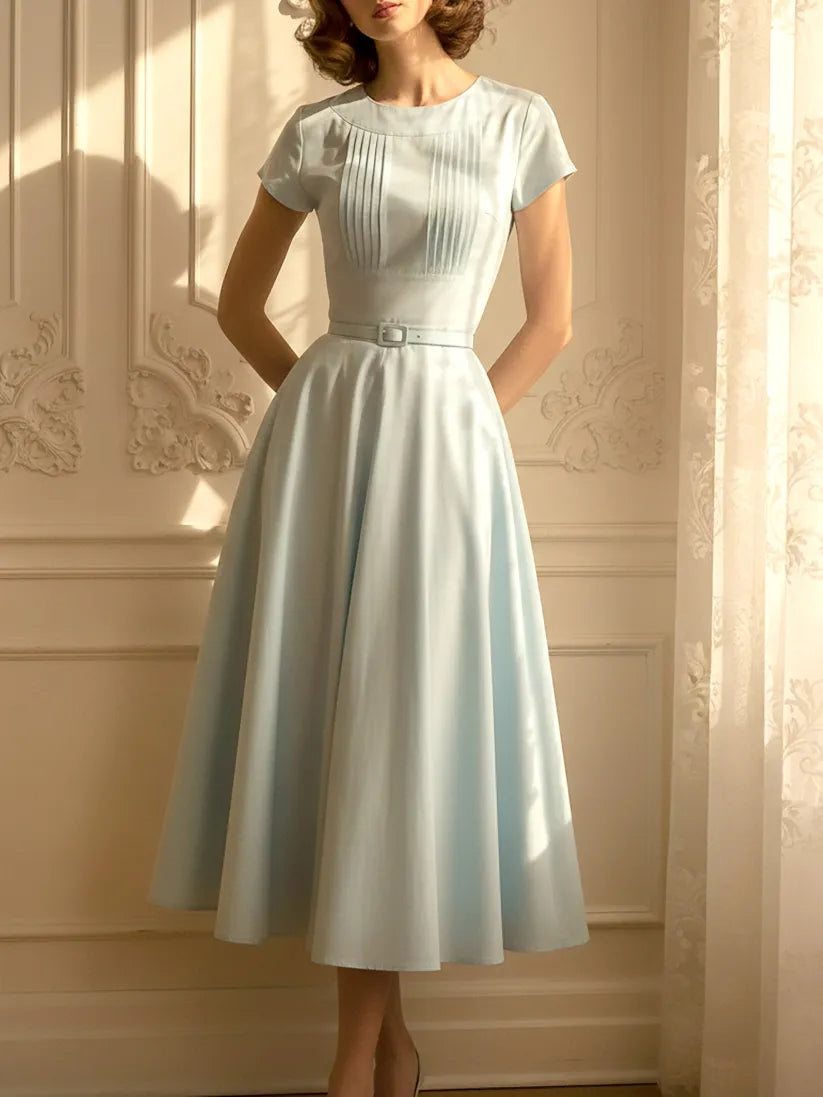 Dorothy | Women's Linen Midi Dress oaklynwear