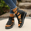 Elle | Comfort Sandals with Rhinestone Decoration oaklynwear