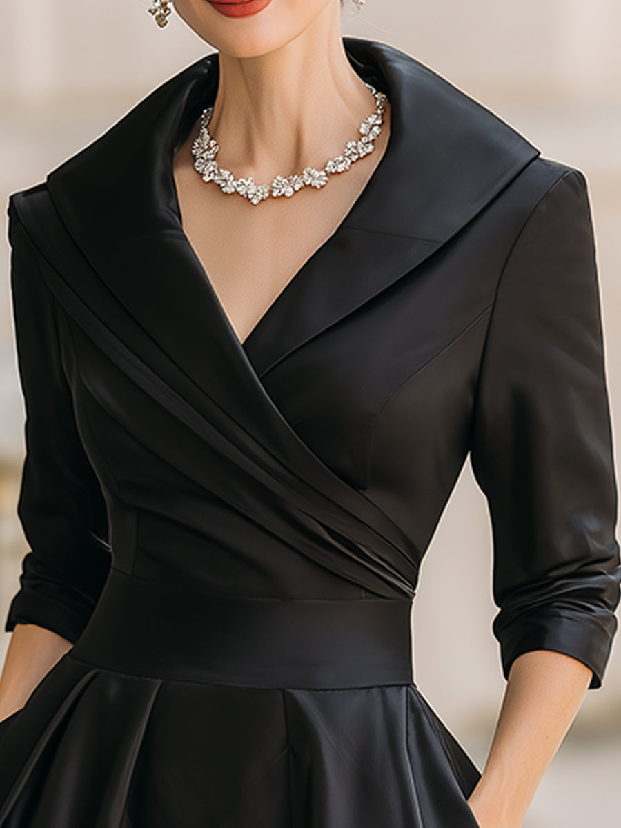 Victoria | Women's Satin Midi Dress oaklynwear