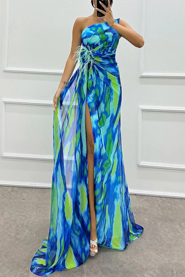 Soleil | Flowing Maxi Wedding Guest Dress oaklynwear