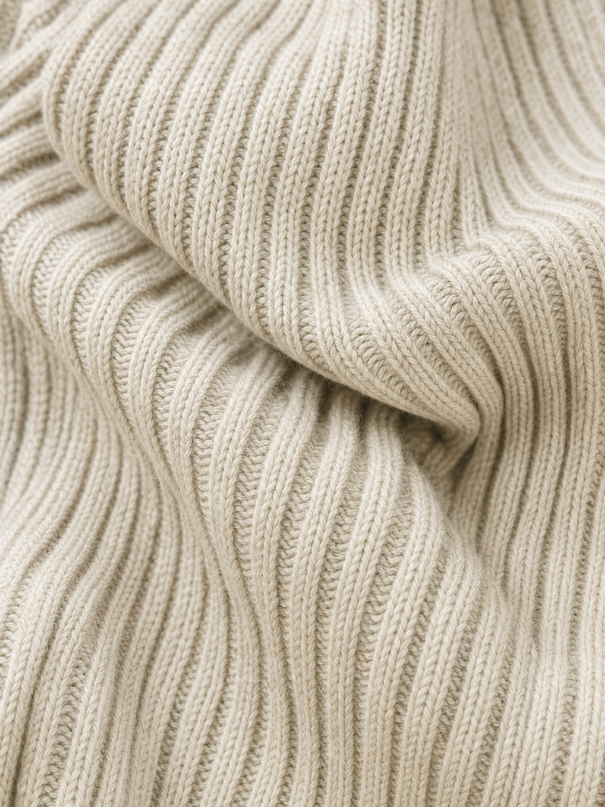 Ribbed knit long sleeve midi dress with half-turtleneck V-neck collar - view 11