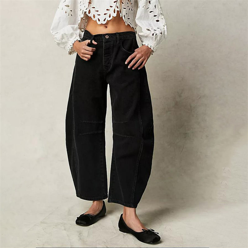 Barrel | Women's High Waist Barrel Leg Jeans Relaxed Fit Denim oaklynwear