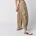 Barrel | Women's High Waist Barrel Leg Jeans Relaxed Fit Denim oaklynwear