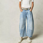 Barrel | Women's High Waist Barrel Leg Jeans Relaxed Fit Denim oaklynwear