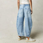 Barrel | Women's High Waist Barrel Leg Jeans Relaxed Fit Denim oaklynwear