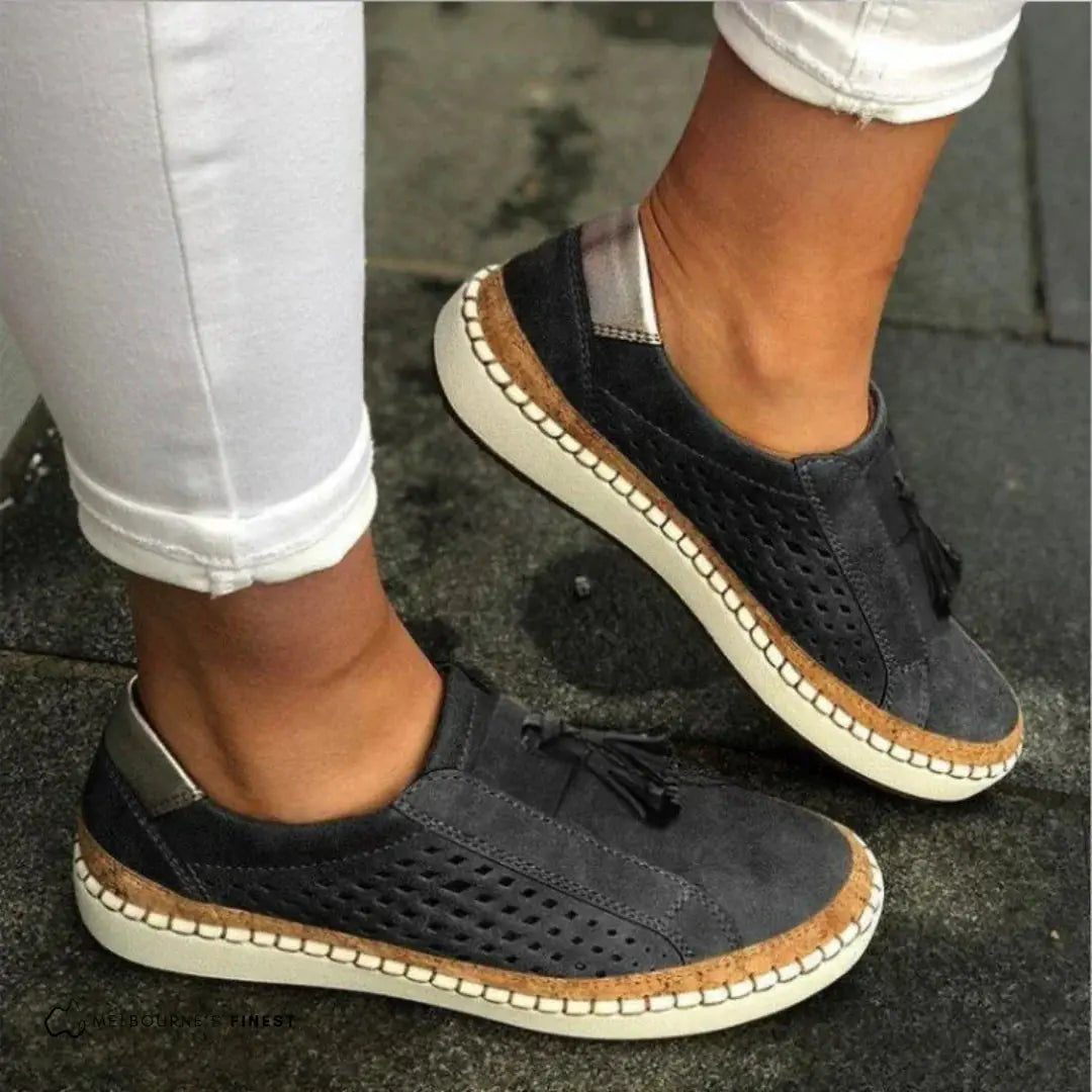 Ease™ | Women's Orthopedic Slip-On Sneakers – Memory Foam Cushioning & Natural Alignment oaklynwear