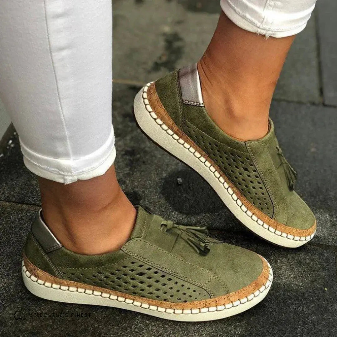Ease™ | Women's Orthopedic Slip-On Sneakers – Memory Foam Cushioning & Natural Alignment oaklynwear