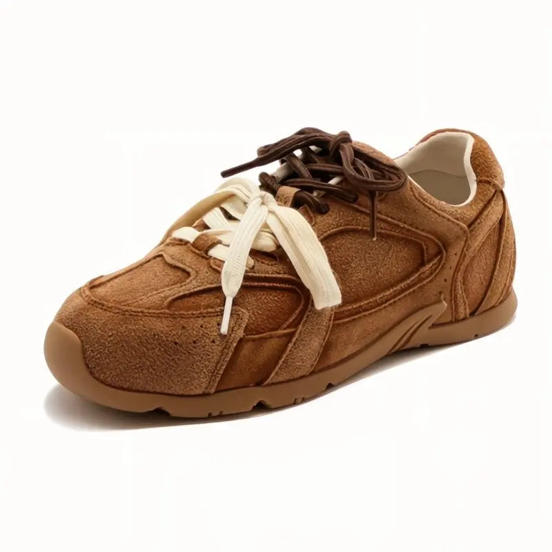 Suede™ | Women's Dual-Lace Suede Sneakers – Premium Texture & Cushioned Everyday Style oaklynwear