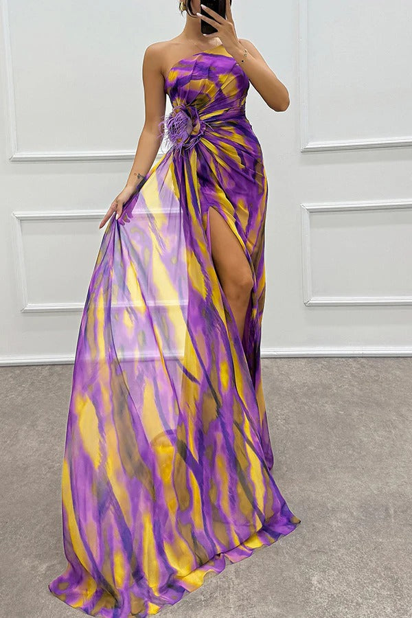 Soleil | Flowing Maxi Wedding Guest Dress oaklynwear
