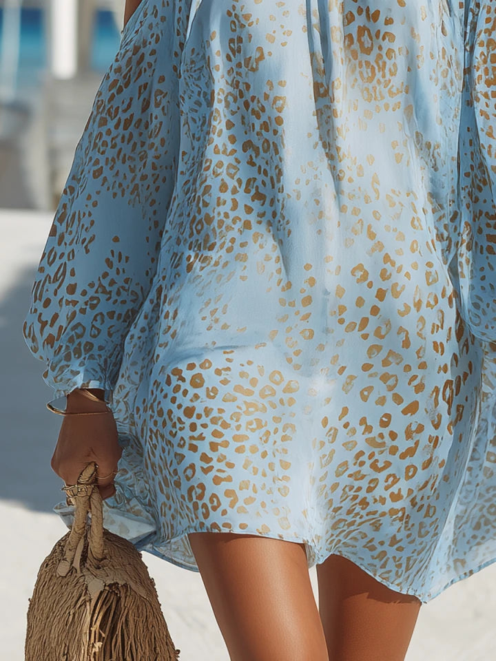 Colette | Leopard Print Off-Shoulder Mini Dress oaklynwear