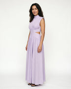 Ella | Cutout Waist High Neck Maxi Dress oaklynwear