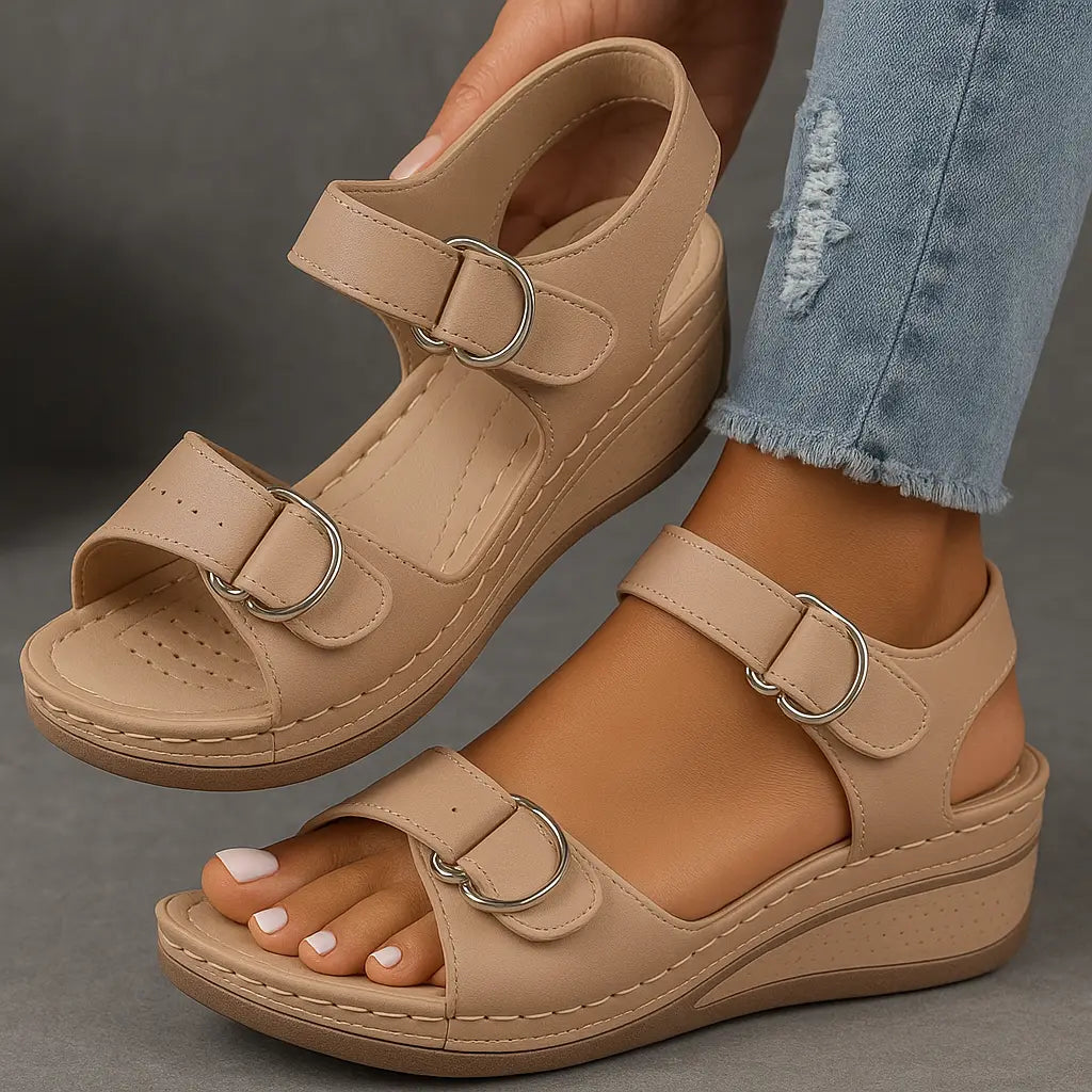 Eden | Orthopedic Sandals with Wedge Heel oaklynwear