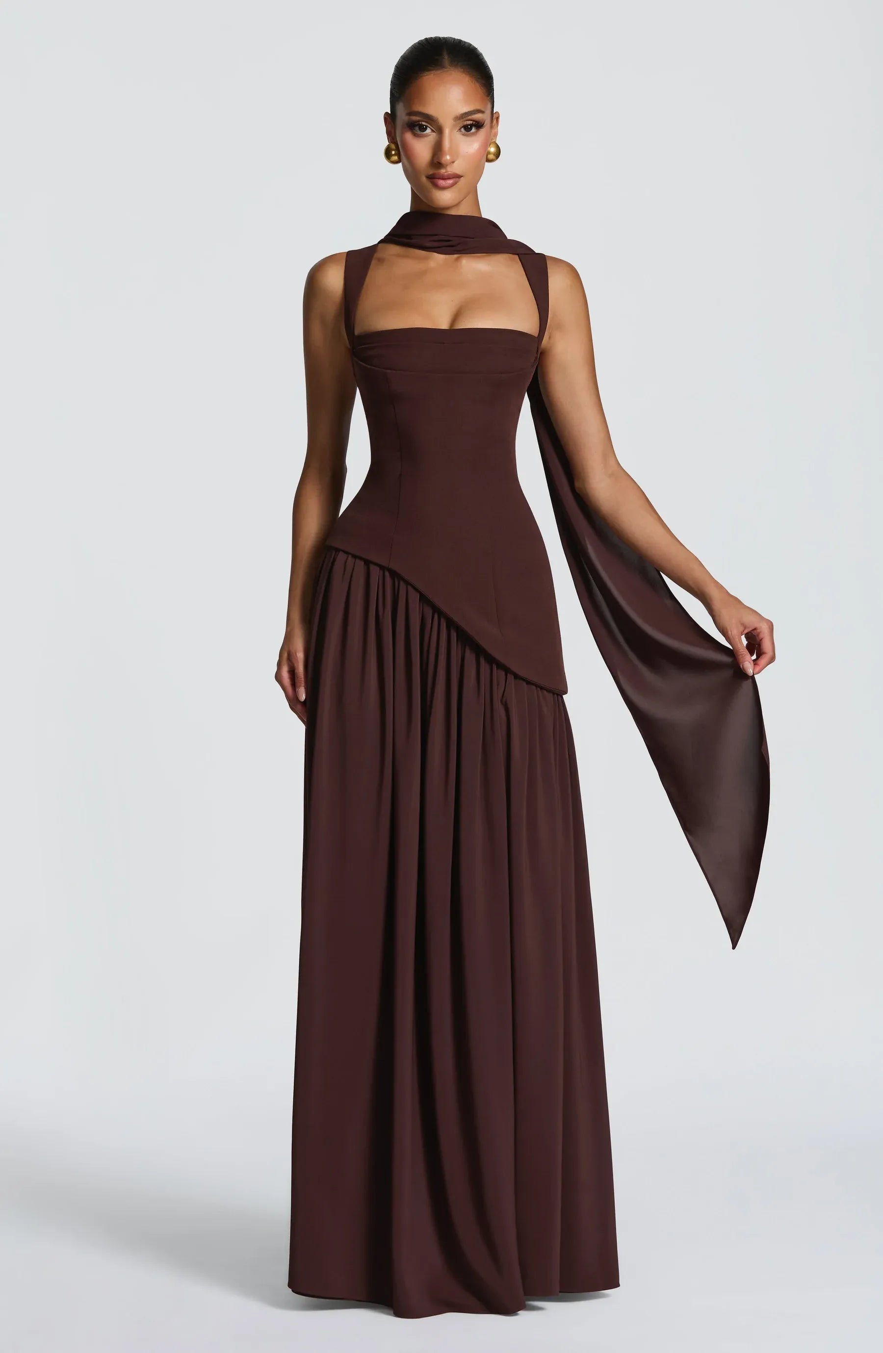 Eloise | A-Line Sleeveless Midi Dress oaklynwear