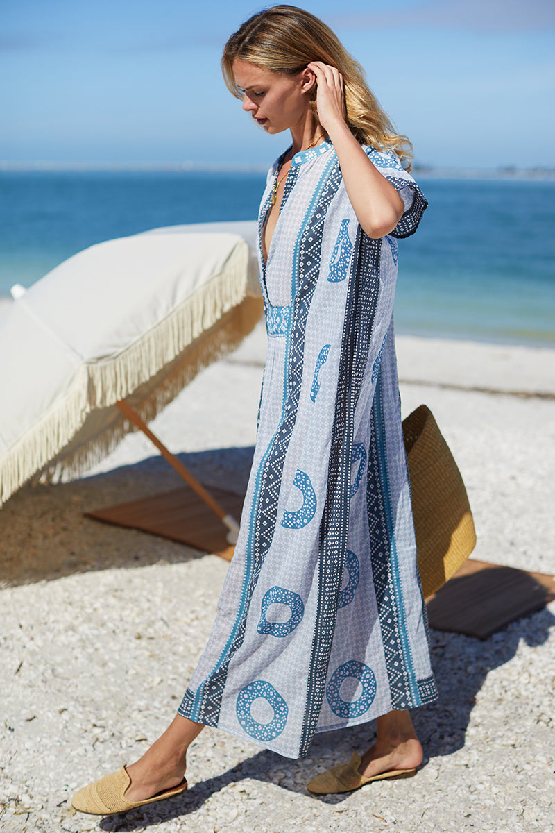 Serena | Organic Cotton Caftan Dress oaklynwear