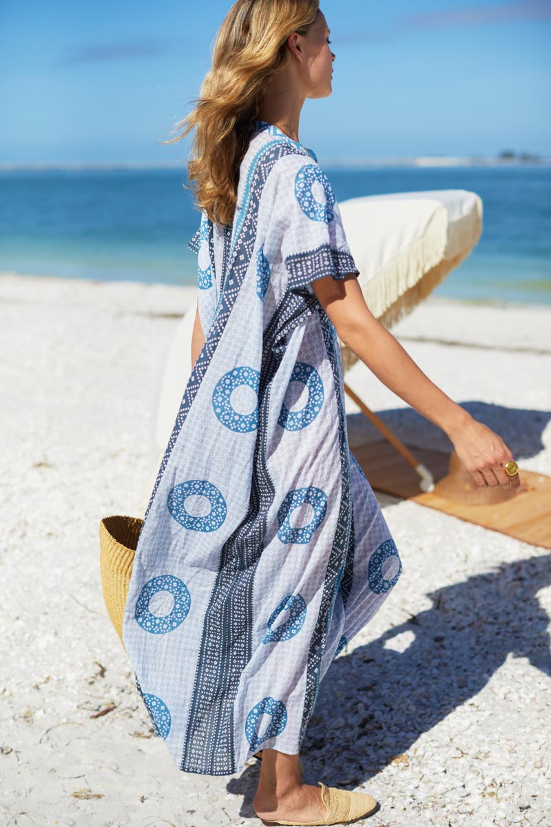 Serena | Organic Cotton Caftan Dress oaklynwear