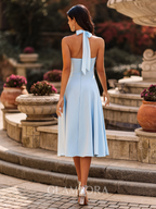 Splendid | Halter Bow A-Line Tea Length Dress oaklynwear
