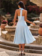 Splendid | Halter Bow A-Line Tea Length Dress oaklynwear