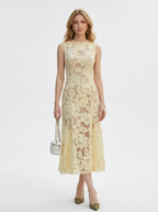 Cyrana | Lace Sleeveless Slim Fit Maxi Dress oaklynwear