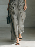Siena Lapel Belted Maxi Dress oaklynwear