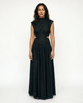 Ella | Cutout Waist High Neck Maxi Dress oaklynwear