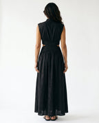 Ella | Cutout Waist High Neck Maxi Dress oaklynwear