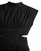Ella | Cutout Waist High Neck Maxi Dress oaklynwear