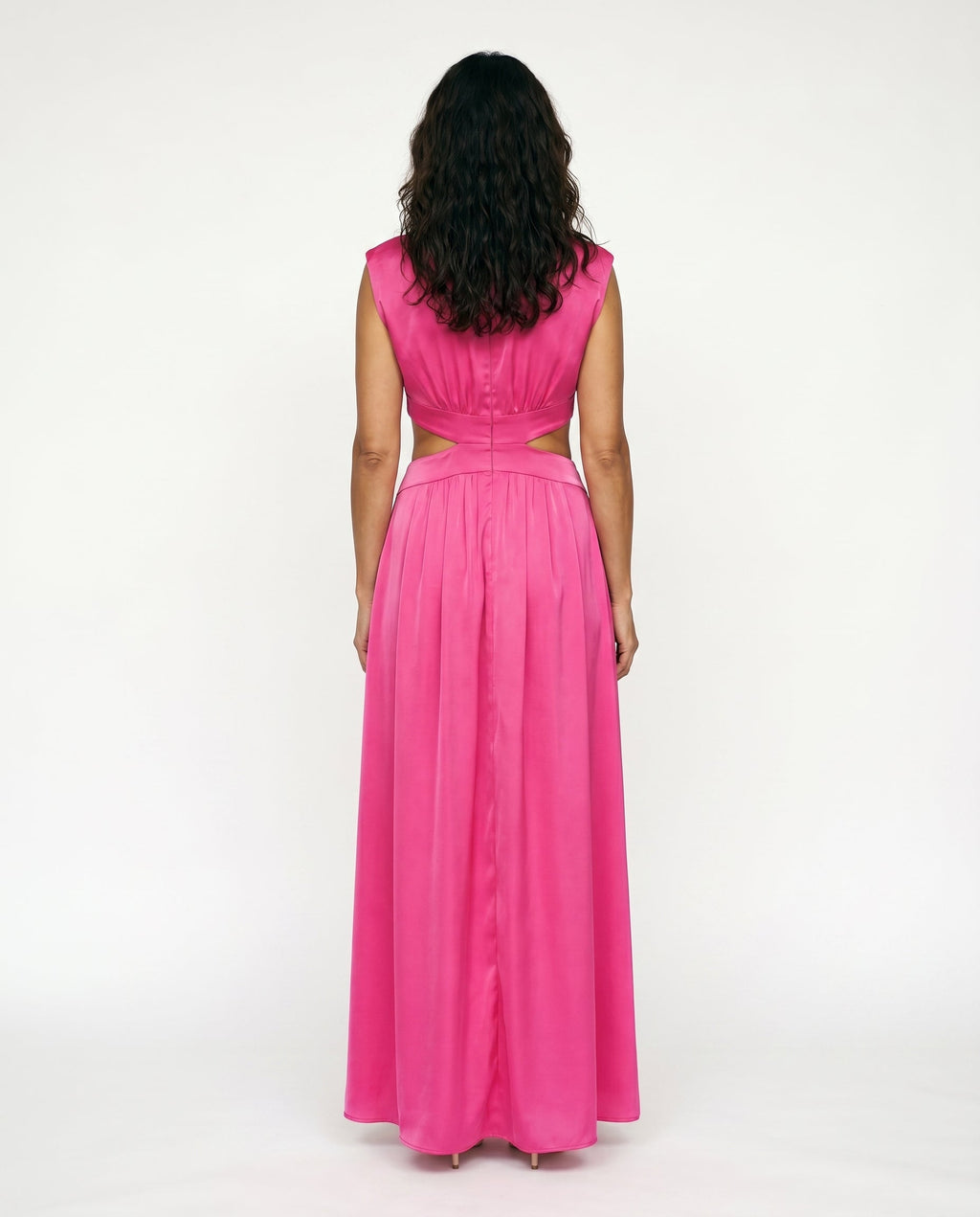 Ella | Cutout Waist High Neck Maxi Dress oaklynwear