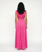 Ella | Cutout Waist High Neck Maxi Dress oaklynwear