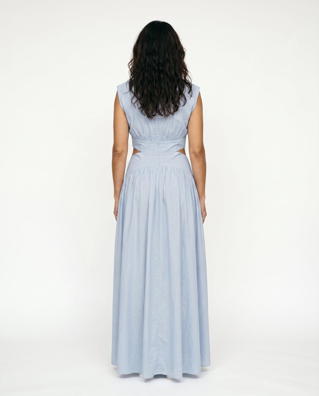 Ella | Cutout Waist High Neck Maxi Dress oaklynwear