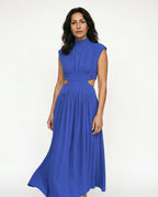 Ella | Cutout Waist High Neck Maxi Dress oaklynwear