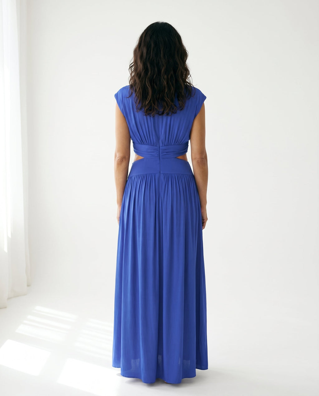 Ella | Cutout Waist High Neck Maxi Dress oaklynwear