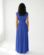 Ella | Cutout Waist High Neck Maxi Dress oaklynwear