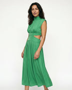 Ella | Cutout Waist High Neck Maxi Dress oaklynwear