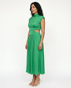 Ella | Cutout Waist High Neck Maxi Dress oaklynwear