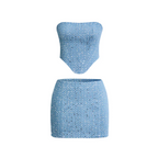 Dahlia | Sequin Denim Two-Piece Set oaklynwear
