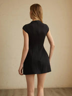 Reya™ | Women's Cap Sleeve Mini Dress – Elegant Short Dress for Summer & Special Occasions oaklynwear