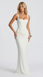 Ariana Draped Maxi Dress oaklynwear