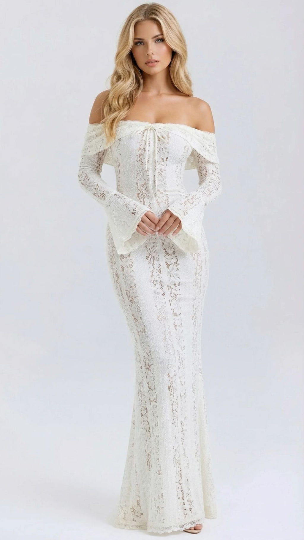 Rebekah | Lace Off-Shoulder Maxi Dress oaklynwear