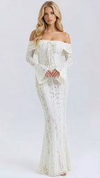 Rebekah | Lace Off-Shoulder Maxi Dress oaklynwear