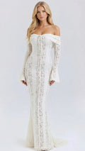 Rebekah | Lace Off-Shoulder Maxi Dress oaklynwear