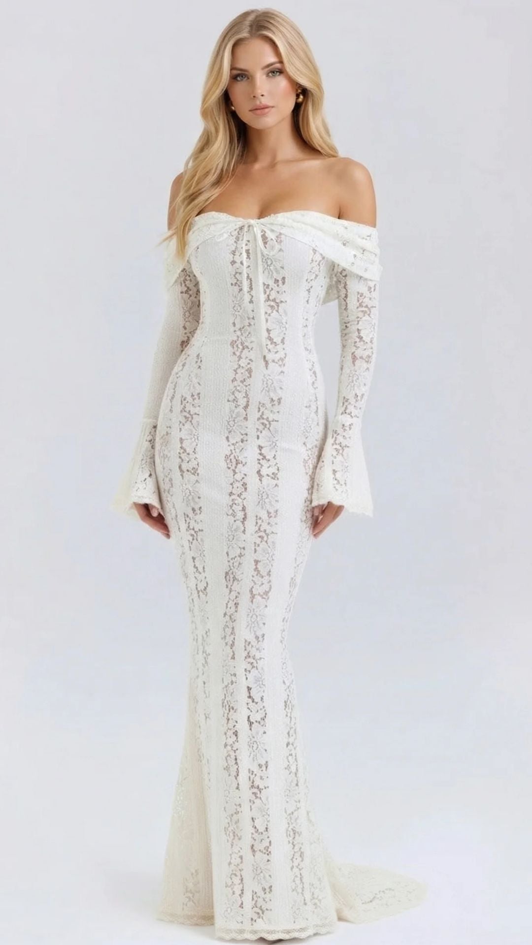 Rebekah | Lace Off-Shoulder Maxi Dress oaklynwear