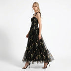 Kensington | Embroidered Tulle Maxi Gown oaklynwear