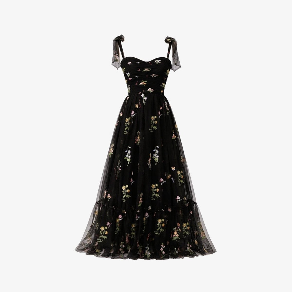 Kensington | Embroidered Tulle Maxi Gown oaklynwear