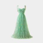 Kensington | Embroidered Tulle Maxi Gown oaklynwear