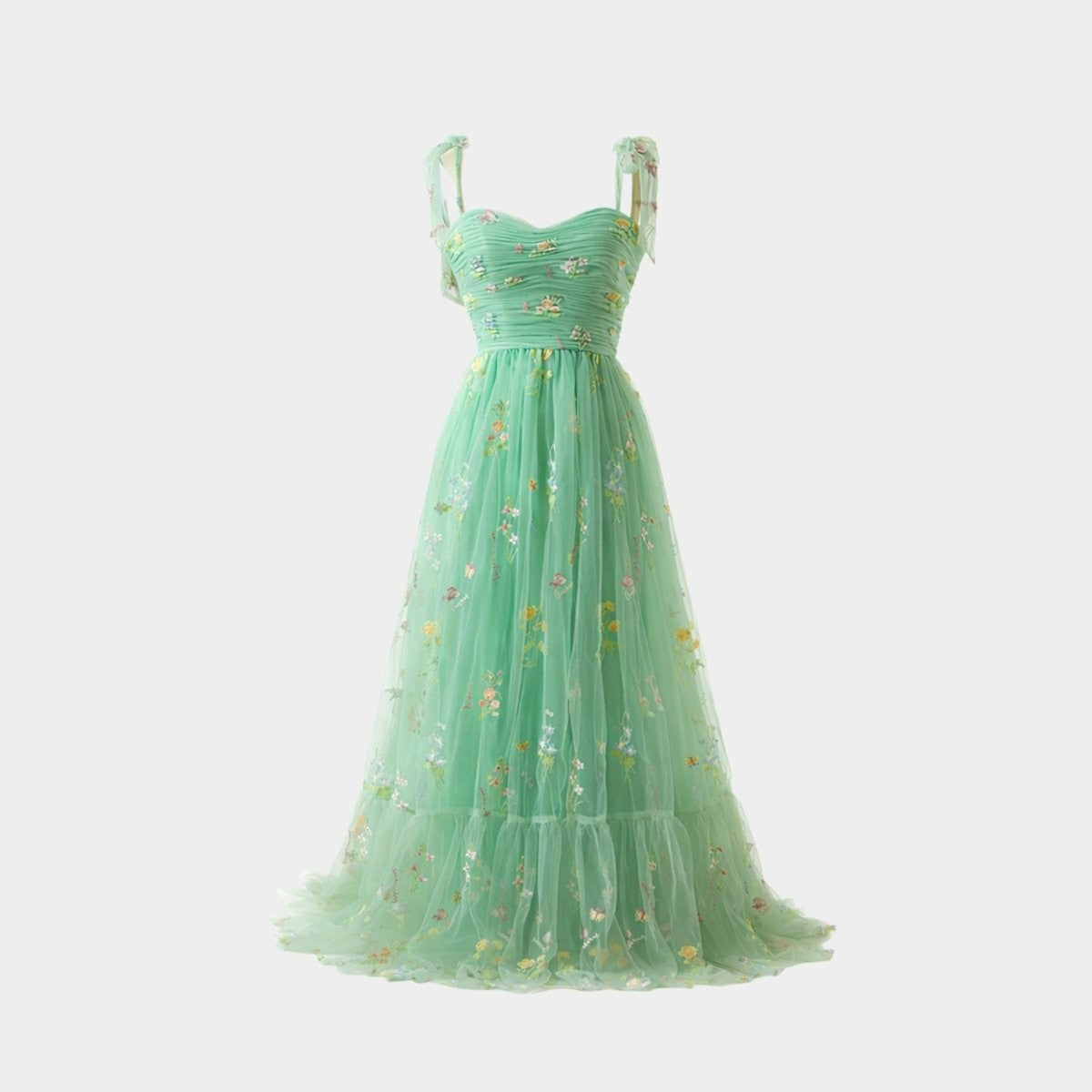 Kensington | Embroidered Tulle Maxi Gown oaklynwear