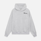 Oversized graphic fleece hoodie with yellow back print and kangaroo pocket - view 6