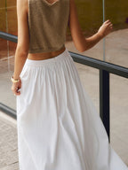 Celeste | Pleated Maxi Skirt with Pockets oaklynwear