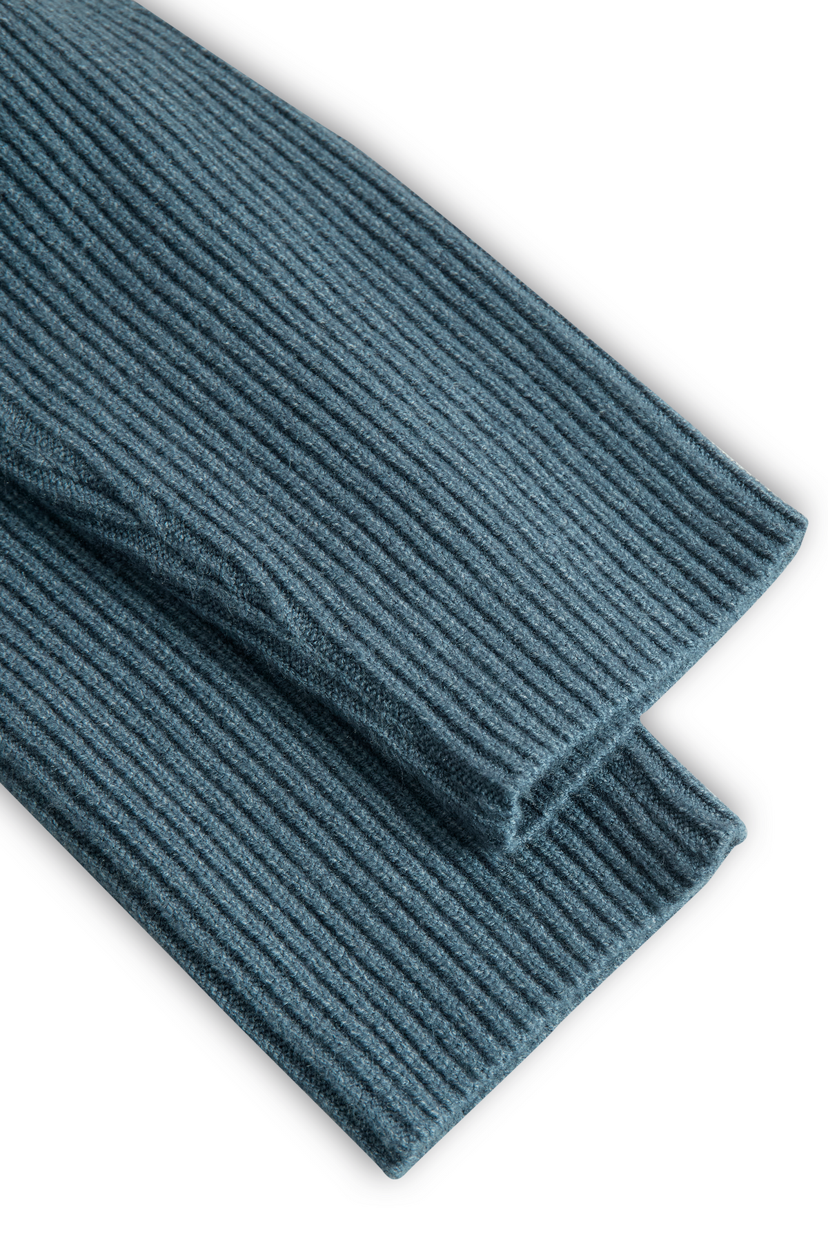Woman wearing a navy hooded ribbed knit long sleeve maxi dress with button placket - view 10