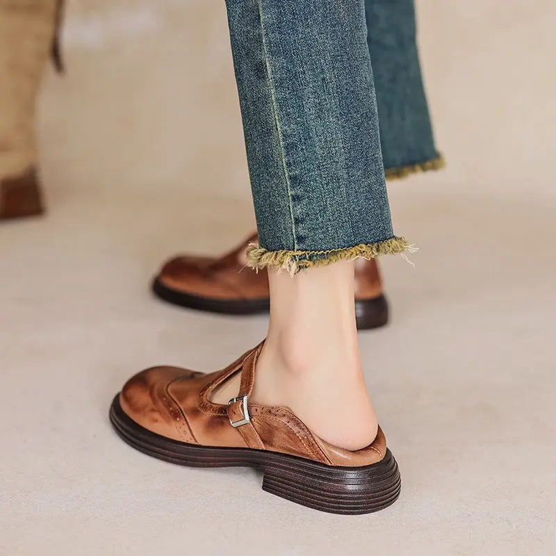 Harriet | Elegant Vegan Leather Mary Jane Sandal oaklynwear