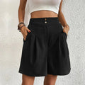 Claudia | High-Waisted Wide-Leg Shorts oaklynwear